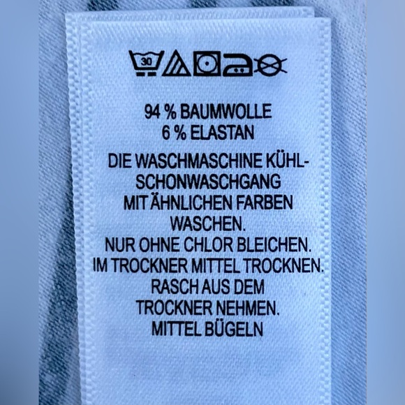 Dakini Faux Wrap Knee Length White Black/Gray Striped Skirt Size Large - Picture 9 of 13